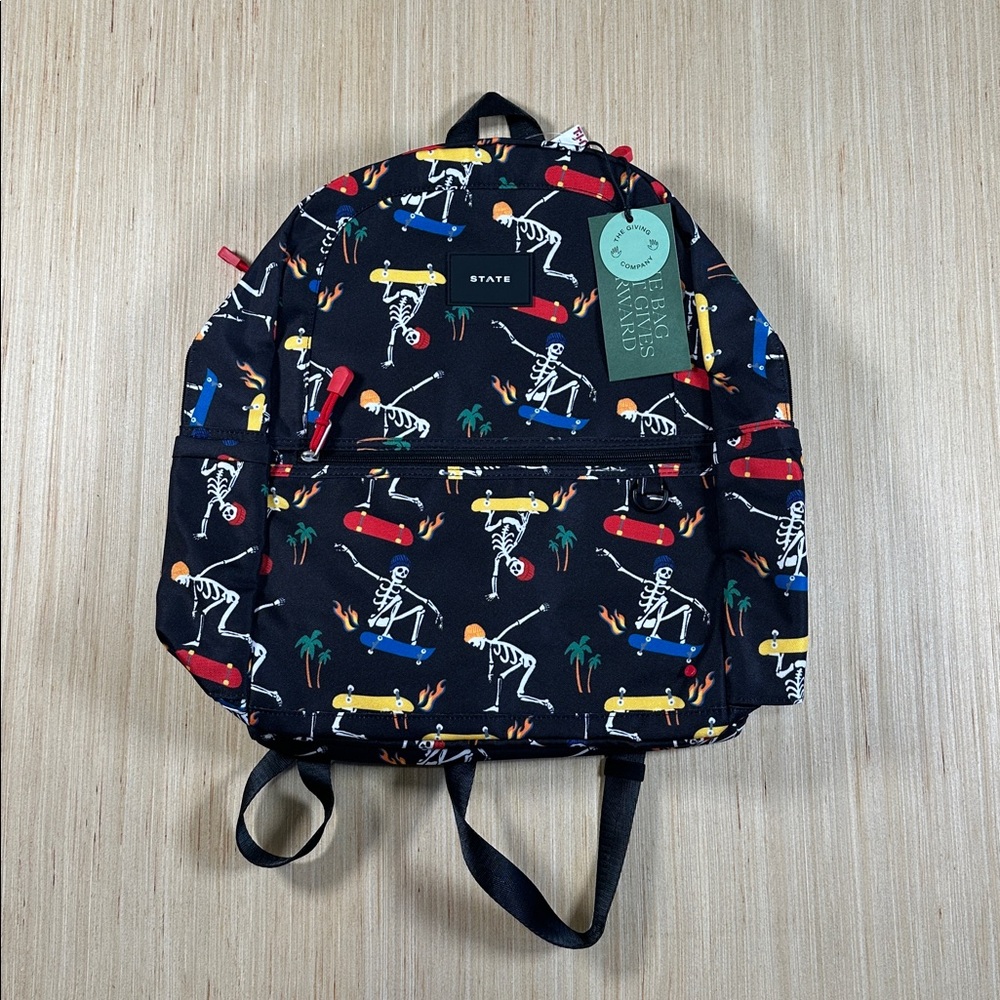 🆕 State Bag Kane Kids Large Double Pocket- Skeleton Skate